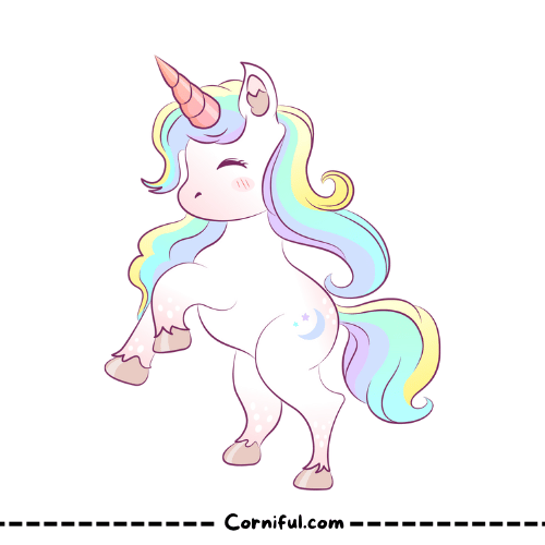 Unicorn Coloring Page Already Colored