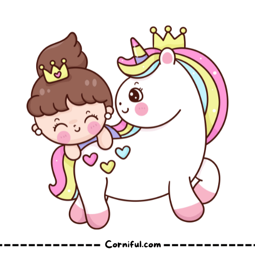 Unicorn Coloring Page Already Colored