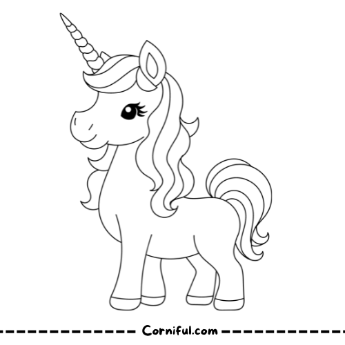 Adult Unicorn Coloring Page