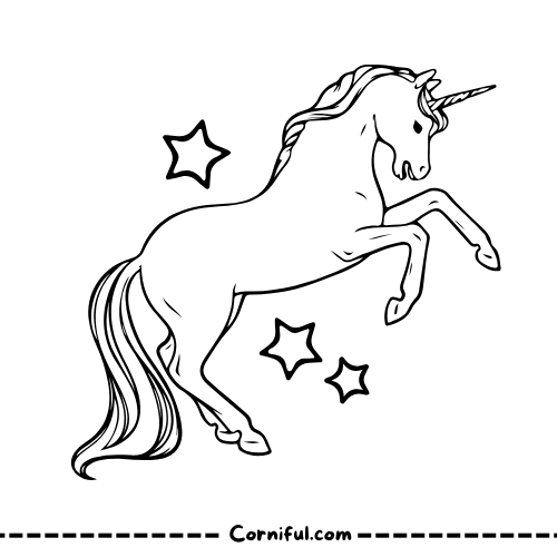 Adult Unicorn Coloring Page