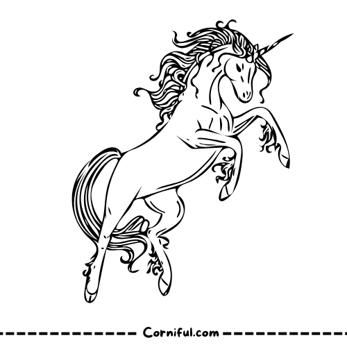 Adult Unicorn Coloring Page