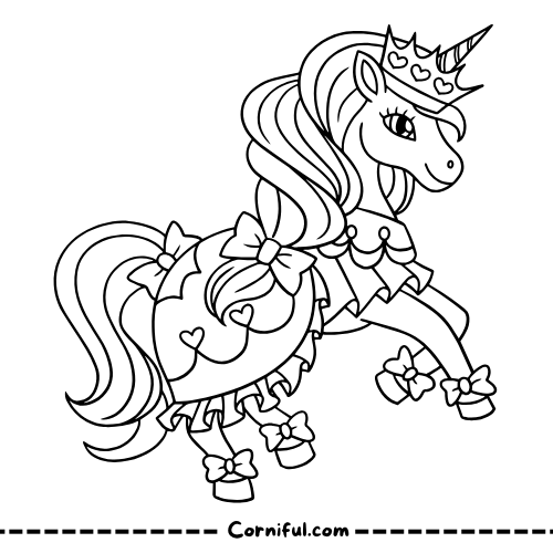 Adult Unicorn Coloring Page