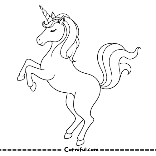 Adult Unicorn Coloring Page