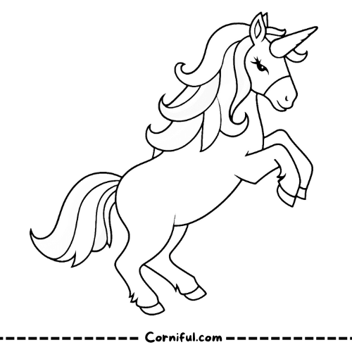 Adult Unicorn Coloring Page