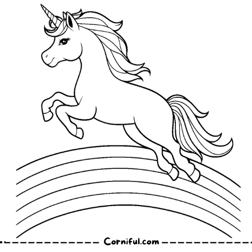 Adult Unicorn Coloring Page