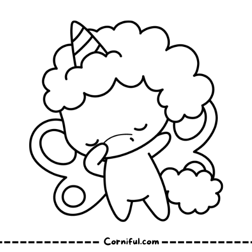  Adorable Unicorn Coloring Page