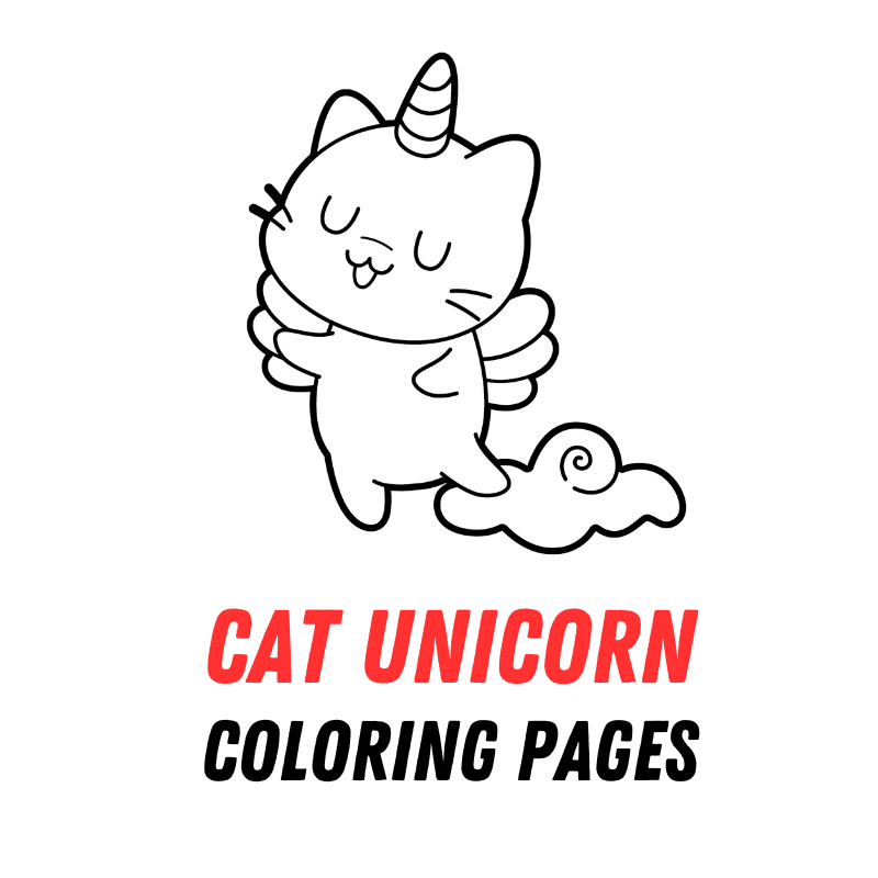 Cat Unicorn Coloring Pages: Free PDF Printables