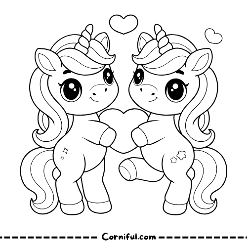 Advanced Unicorn Coloring Page