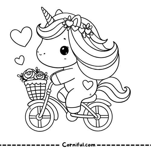 Advanced Unicorn Coloring Page