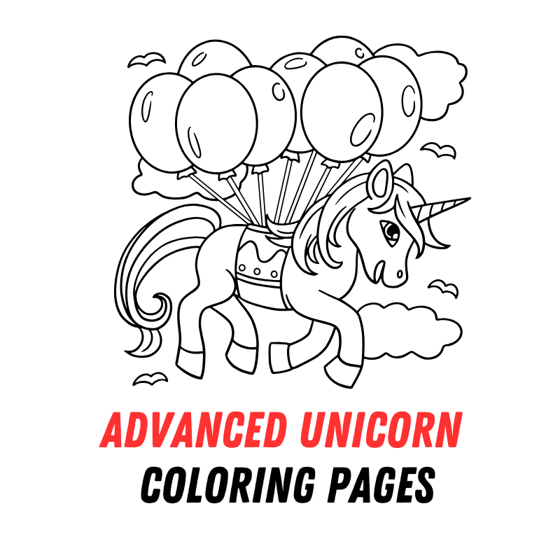 Advanced Unicorn Coloring Pages: Free PDF Printables