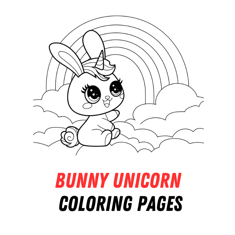 Bunny Unicorn Coloring Pages: Free PDF Printables